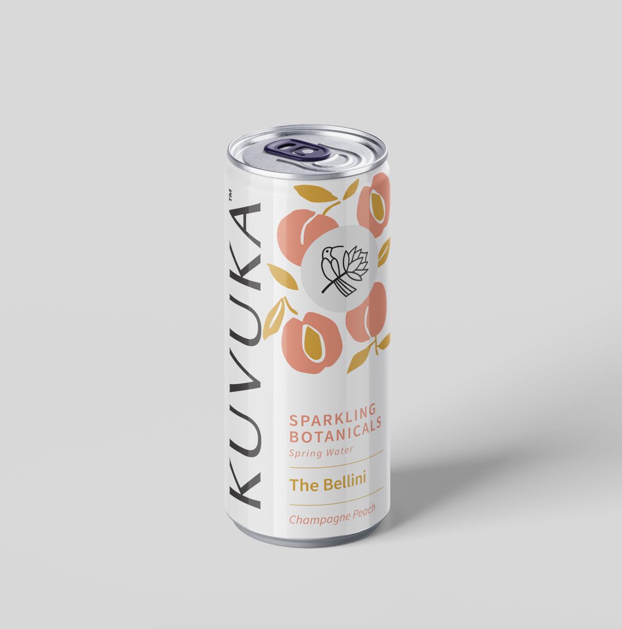 Bellini – Champagne Peach - Sparkling Botanical 330ml - 6 pack